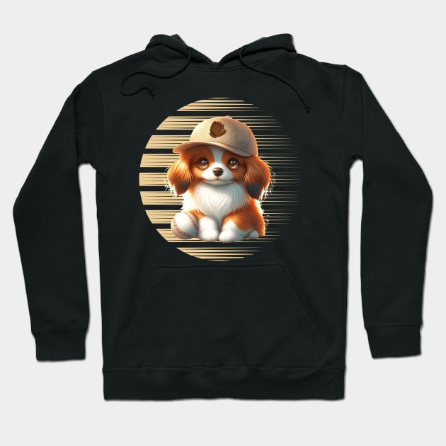 Playful Kooikerhondje Hoodie by FashionPulse